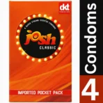 Josh Classic Condoms (4 Pack) – Natural & Reliable Protection